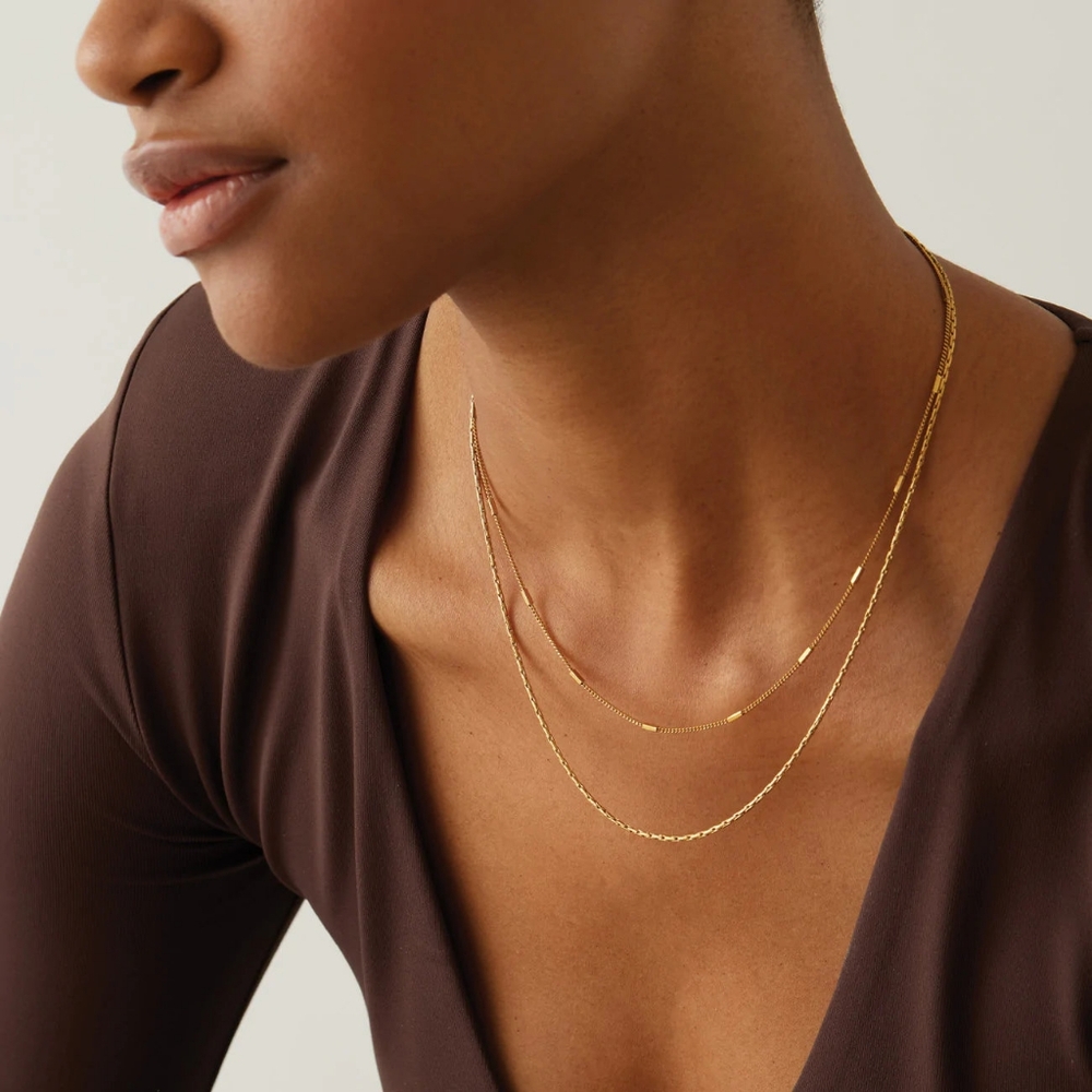 Jenny Bird "Surfside" Double Chain Necklace